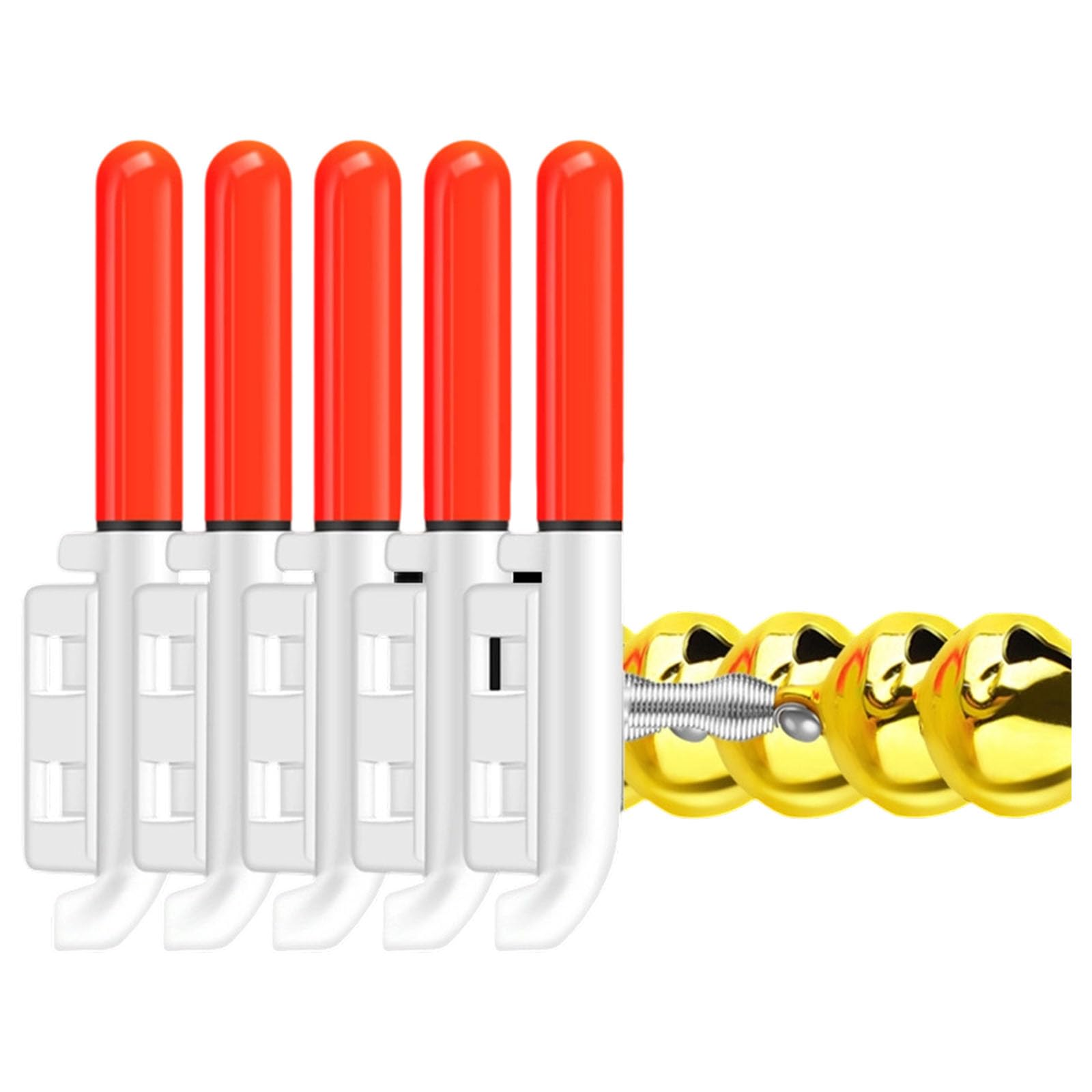 CAZSTYK Secure Fishing Light Coppers Bells Depth Sea Fishing LED Bites Indicators Saltwater Freshwaters Night Depth Sea LED Bites Indicators