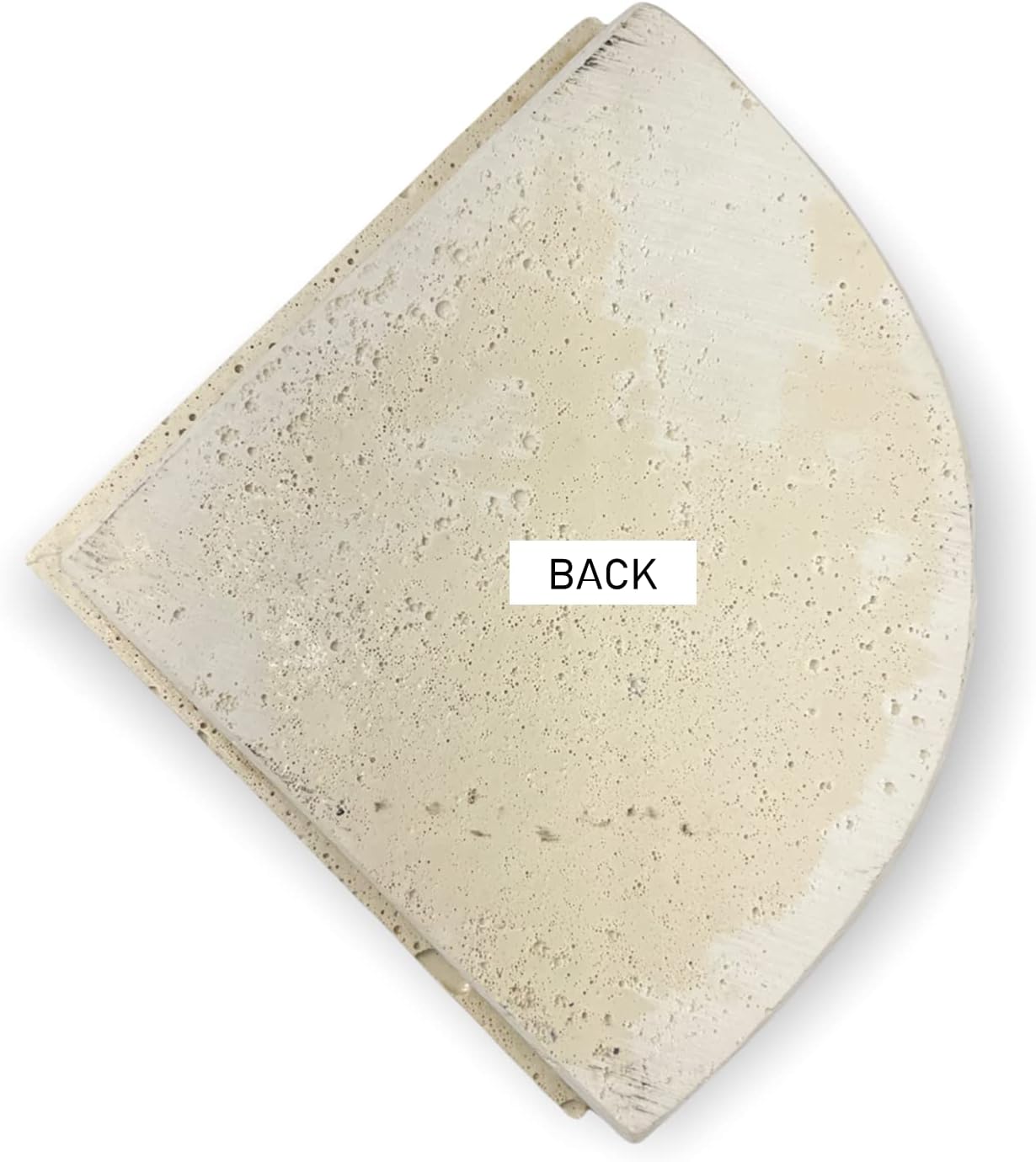 Tenedos Premium Quality Classic Cream Travertine Resin Corner Shelf - Not for Flat Surface Installation