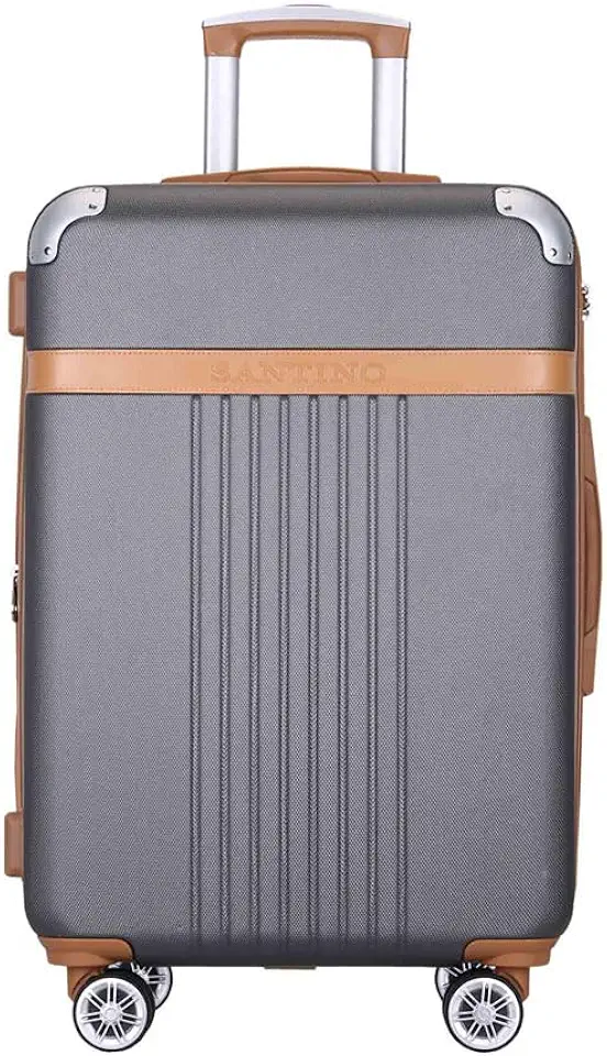 Mala de Viagem Grande Athena Rígida ABS, Para Despacho 32kg, com 4 Rodas Duplas 360º, Cadeado TSA e Zíper Expansível