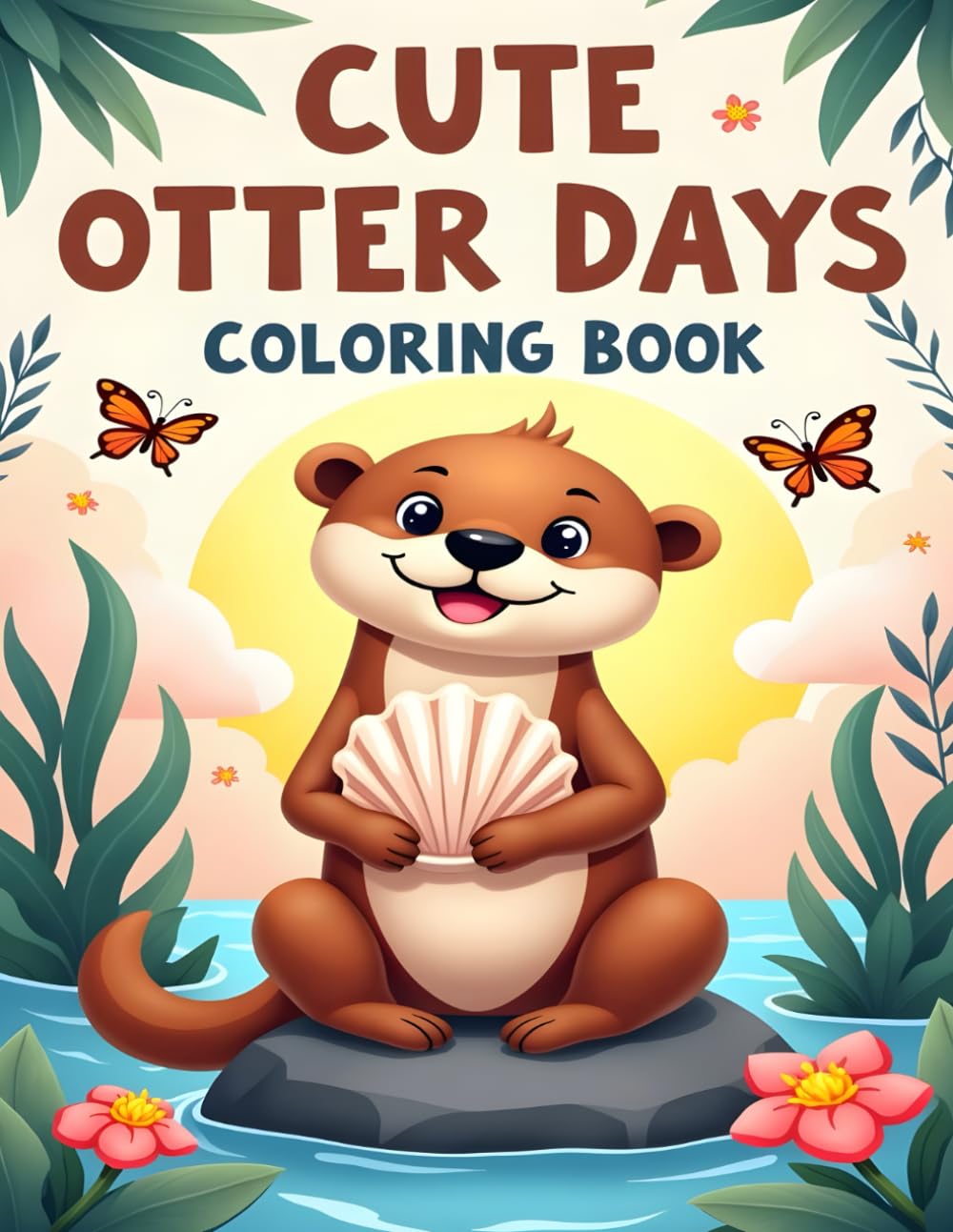 CUTE OTTER DAYS COLORING BOOK: ADORABLE OTTERS TO COLOR IN RIVERS, PONDS & NATURE SCENES