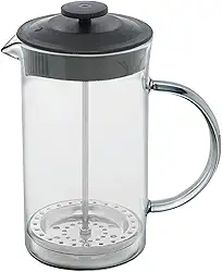 LYOR - Cafeteira Prensa Francesa de Vidro Borossilicato e Tampa de Plástico Lyon Preta 600ml