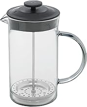 LYOR - Cafeteira Prensa Francesa de Vidro Borossilicato e Tampa de Plástico Lyon Preta 600ml