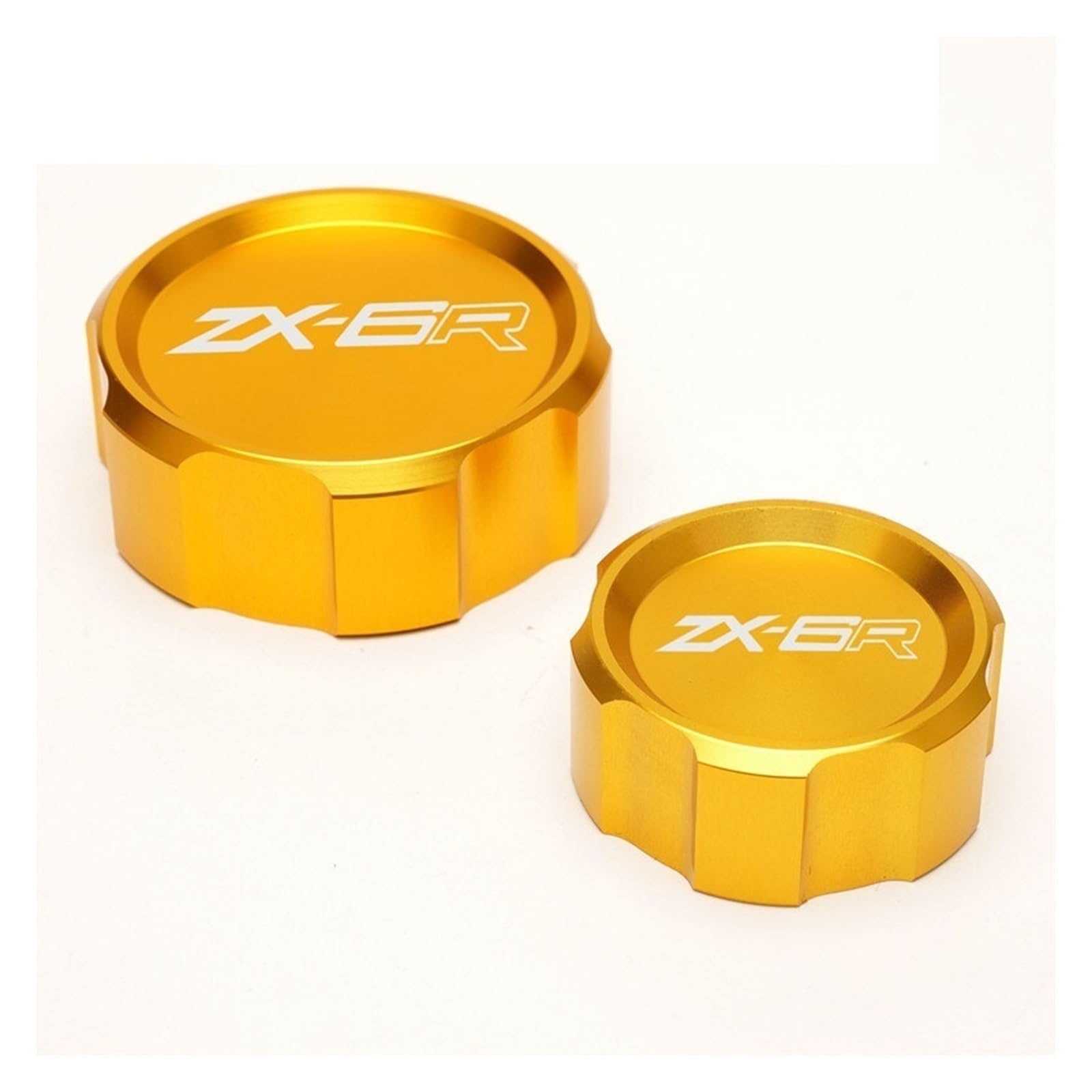 F Dla Kawasaki Ninja ZX6R 636 ZX-6R 2007-2016 Motocykl CNC Przedni I Tylny Cylinder Płynu Hamulcowego Pokrywa Zbiornika Głównego Cap Y(Red)