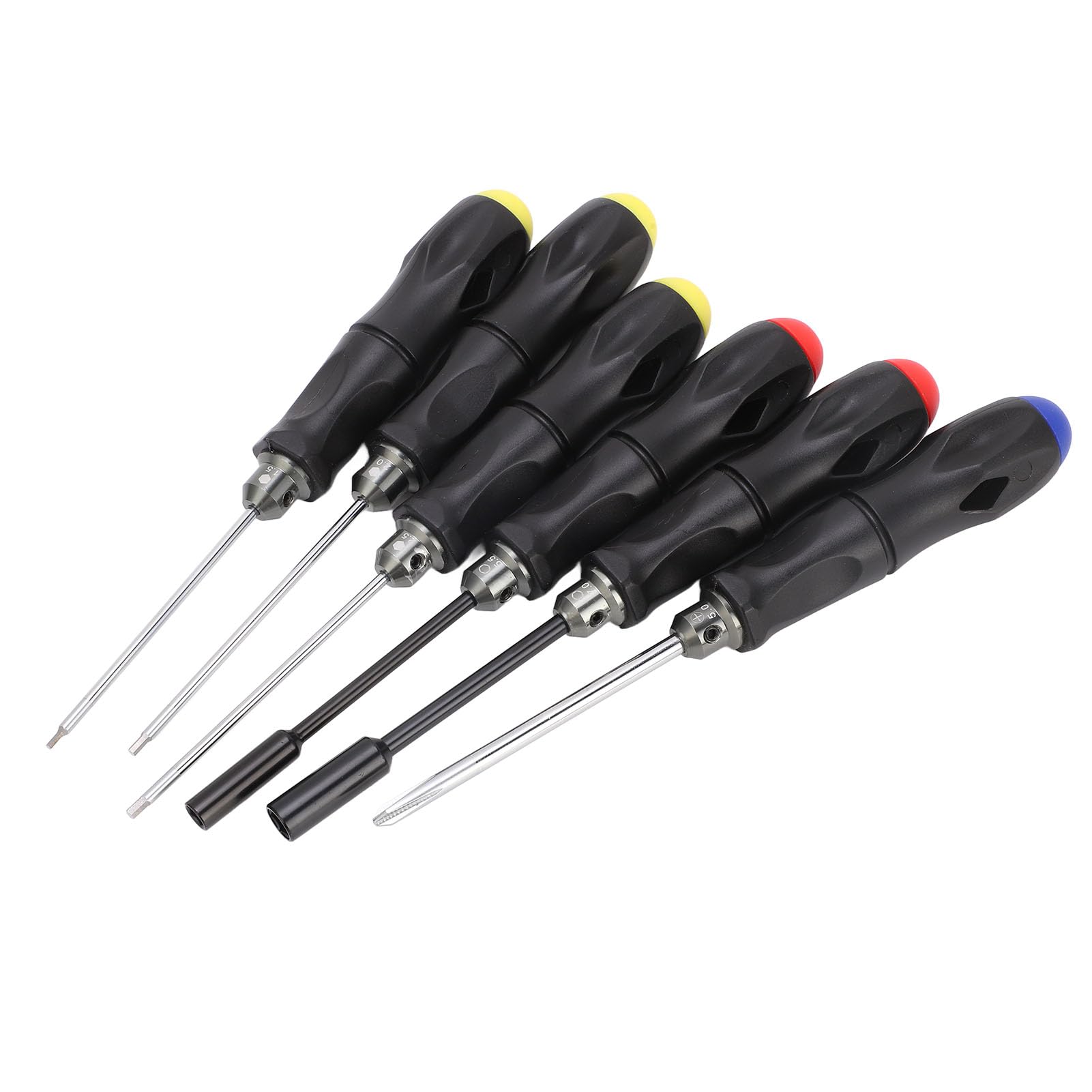 6 pezzi Strumento di riparazione RC set ad alta durezza Strumento per cacciavite RC RC con impugnatura non slitta