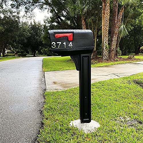 Hopewan Self Adhesive Mailbox Numbers, Door Address Number Stickers For Office Room, Raised 3D Effect, Chrome Plated, Silver Shiny.(2.75" 10 Pack (0-9）, Silver) #TOP5