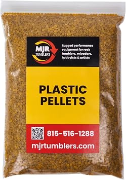 MJR Tumblers 3 lb Plastic Pellets, Media for Rock Tumbling