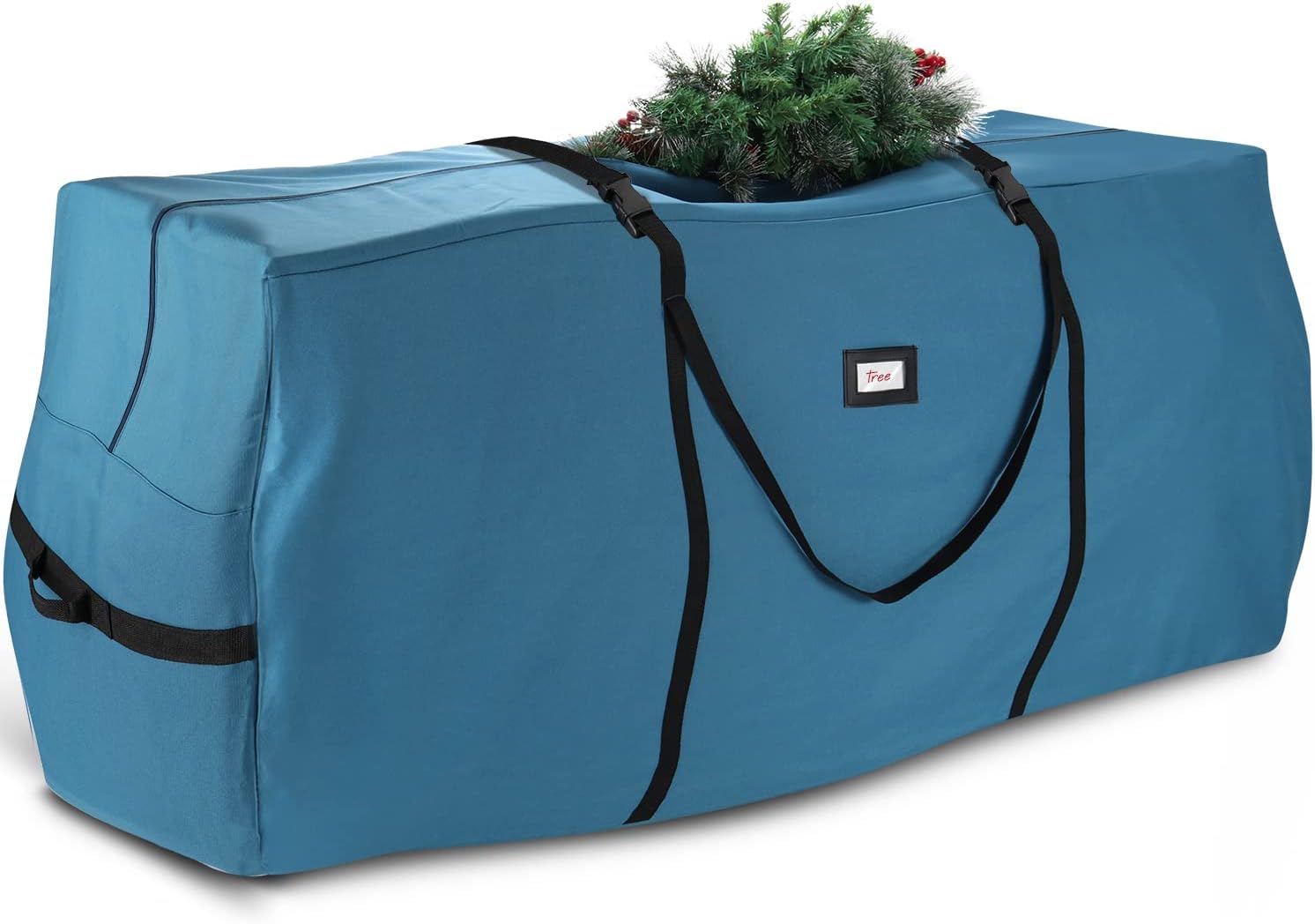 Hearth & Harbor7.5 ft Christmas Tree Storage Bag - Artificial Christmas Tree Bag with Reinforced Handles, Dual Zipper, Wide Opening - Large Storage Container for Trees and Decorations, 600D Oxford