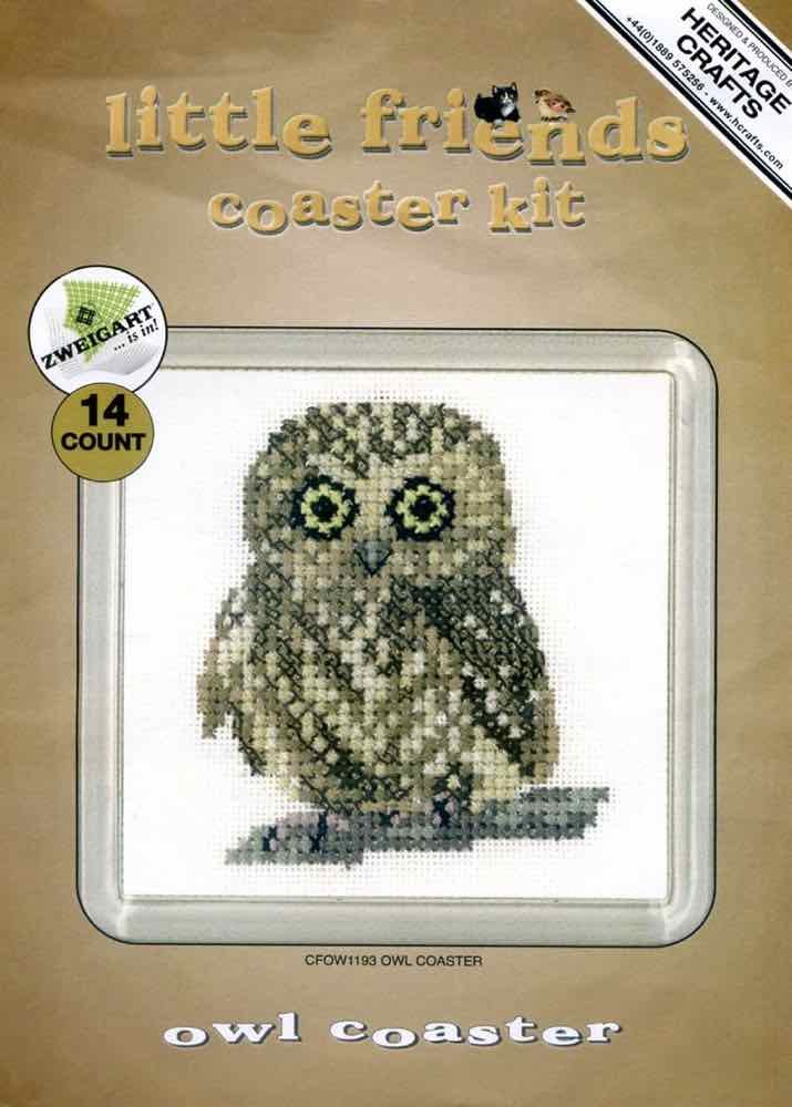 Heaven Sends Set Di 4 Sottobicchieri In Legno Con Gufi – Con Scatola Regalo 9,5x11x4 Cm - 5