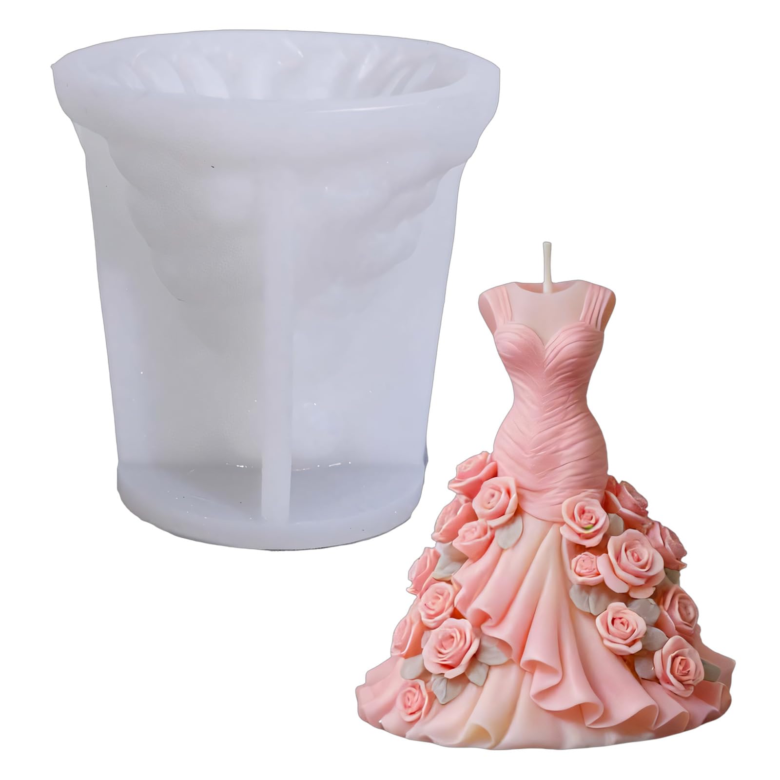 Kaeltsyn Sturdy Silicone with Lifelikes Floral Embossing for Creating Unique Decorative Artistic