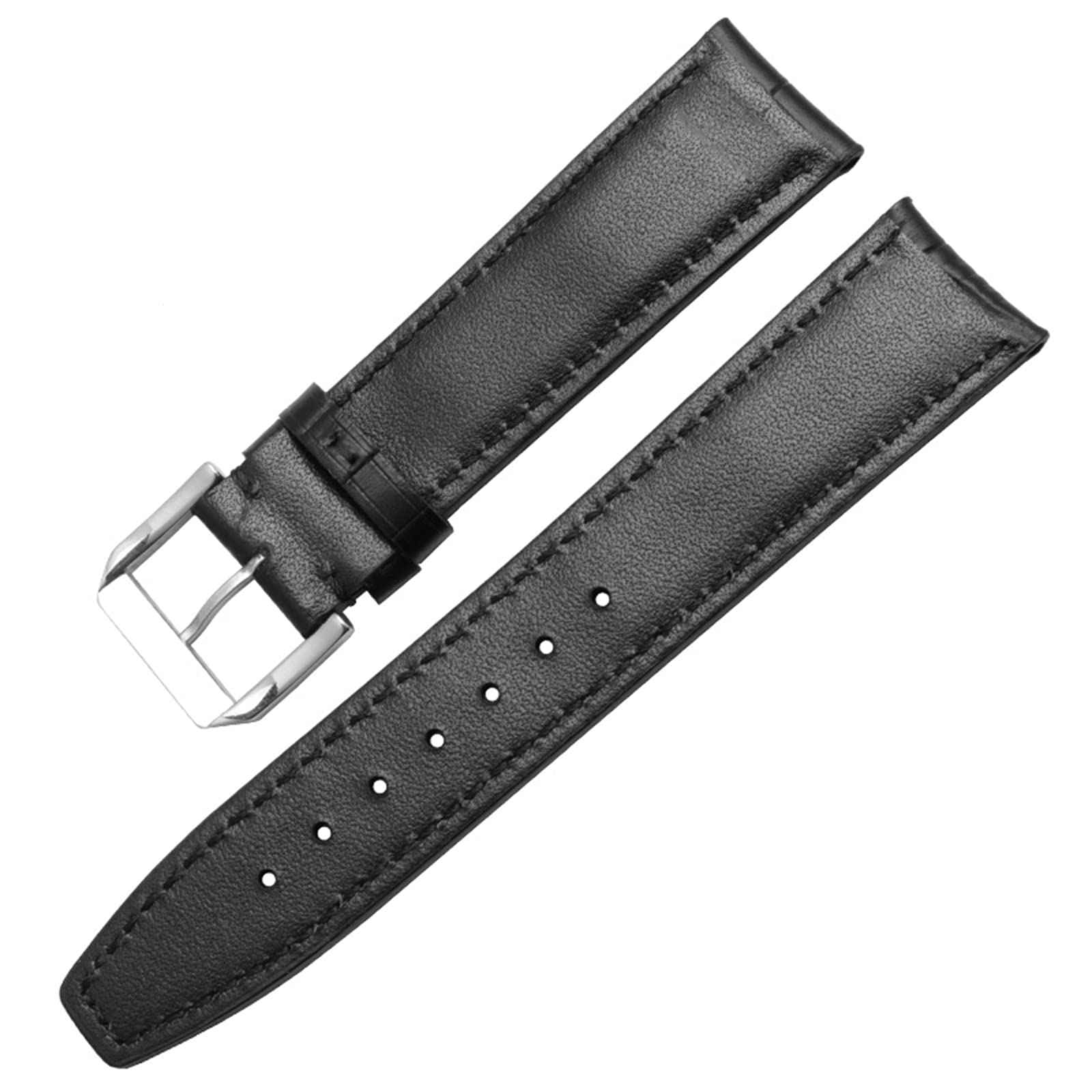 HYJYGX 20mm/21mm/22mm Comodo Cinturino per Orologio di Ricambio con Fibbia ad ardiglione/Cinturini per Cinturino con Fibbia deployante, 20mm