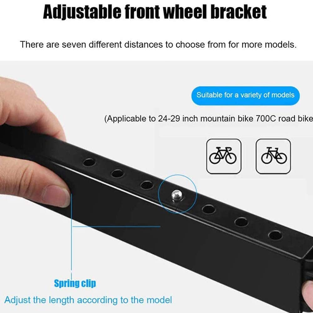 Rodillo de Entrenamiento para Interiores, Plegable, Ajustable, para Bicicleta de montaña y de Carretera, Plataforma de Entrenamiento de Interior para Fitness