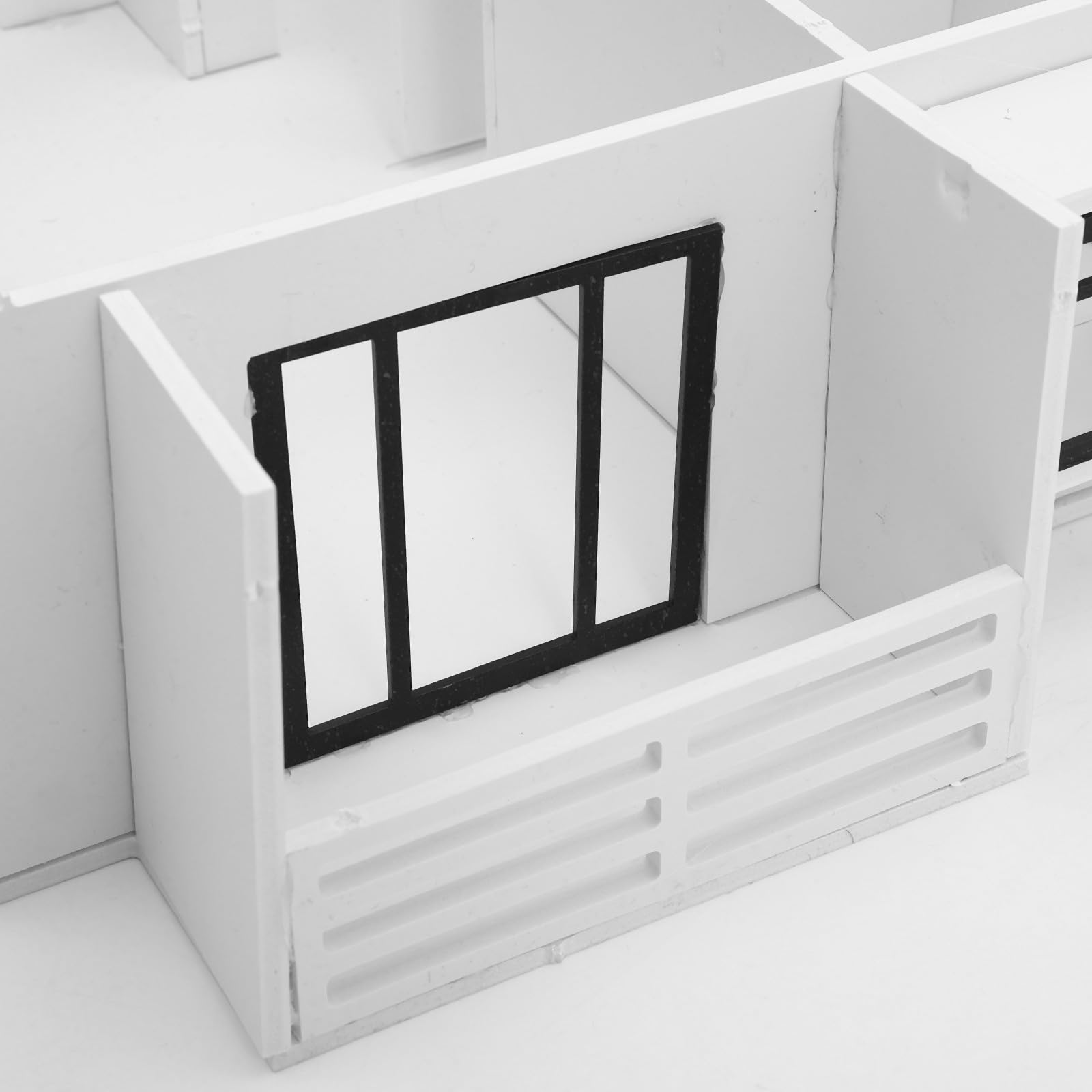 NUSITOU 1 Satz Architekturmodell Bausatz im Maßstab 1:25 aus Pvc und Acryl mit Realistischem Innenquerschnitt für Modellbau und Interaktive Bildungsaktivitäten