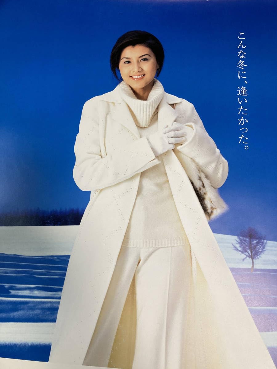 Amazon.co.jp: 藤原紀香 JAL白い北海道ポスター こんな冬に 逢いたかっ