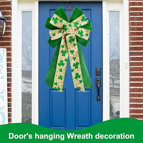 Miniatura 4 de TONIFUL 2 lazos grandes de 20 pulgadas, decoraciones de Pascua, lazos de Pascua, lazos rosados, para decoración de Pascua, decoración de corona,