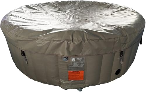 Miniatura 82 de ALEKO Spa inflable para bañera de hidromasaje Burbuja de chorro personal de alta potencia con cubierta ajustable y 3 cartuchos de filtro 265