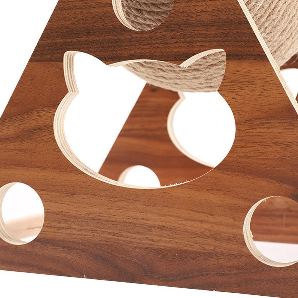 Tiragraffi pieghevole da parete in sisal per animali domestici, per criceti, realizzato con materiali atossici, garantisce un gioco sicuro per tutti i gatti. Tiragraffi