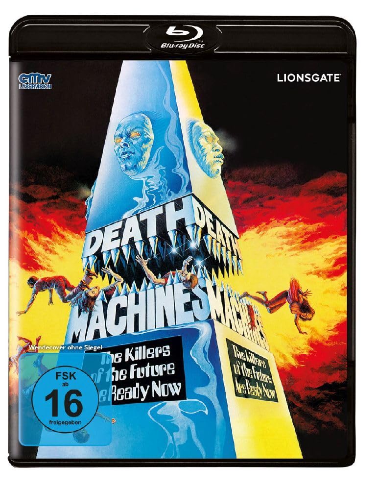 Death Machines Blu-ray con remasterización de acción setentera y combates intensos
