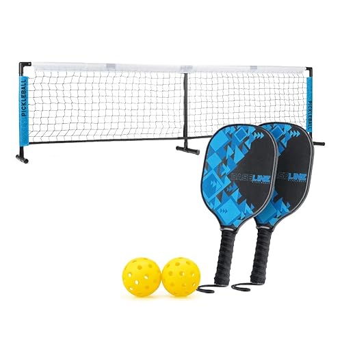 Baseline Pickleball Paddles Set, FSC Wooden Rackets with Accessories, Premium