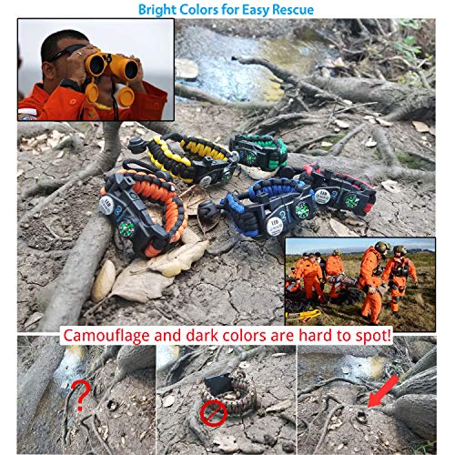 Pulsera de supervivencia paracord set x 2 con multiherramientas miniatura 7