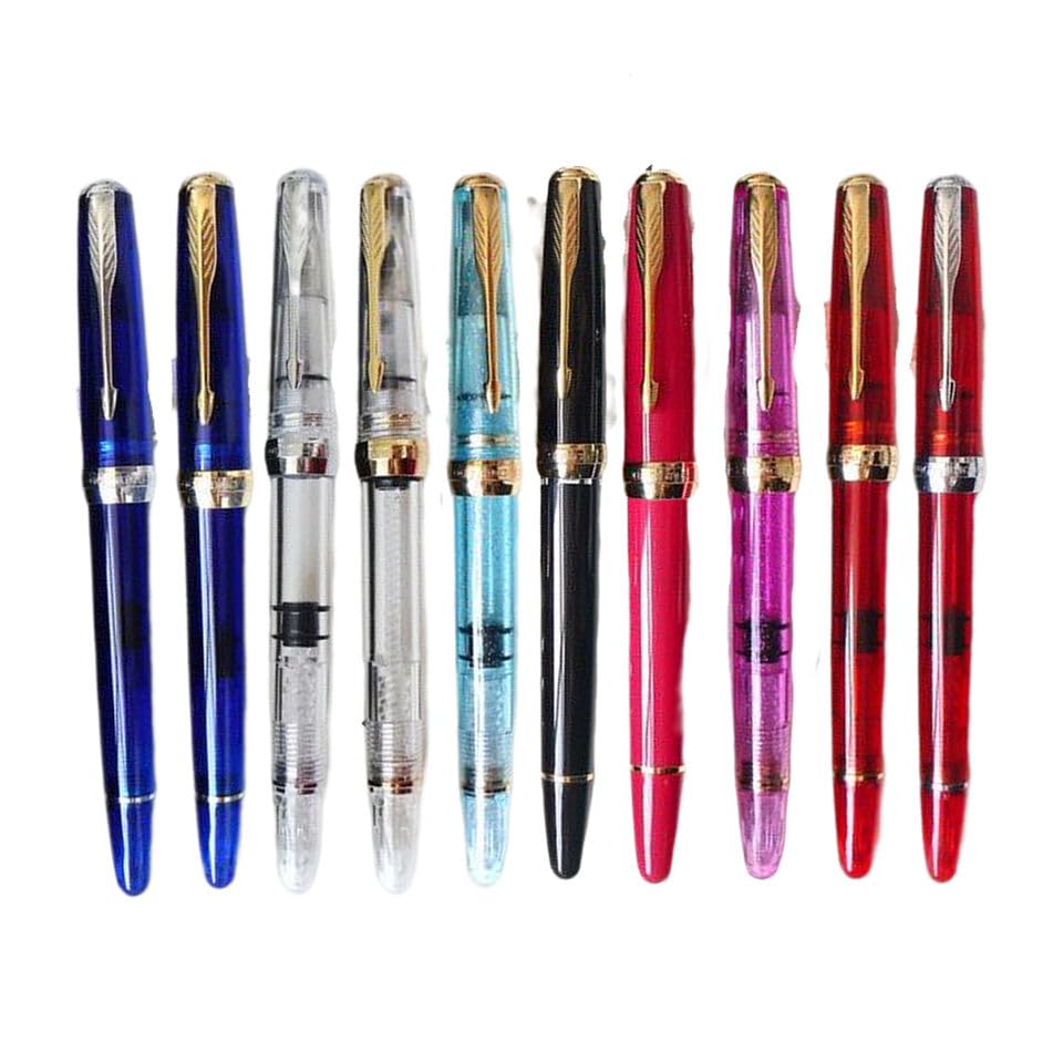 2022 Fit for Wing Sung 618 Acrylic Piston Fountain Pen EF/F Nib Office Writing Gift Xmas