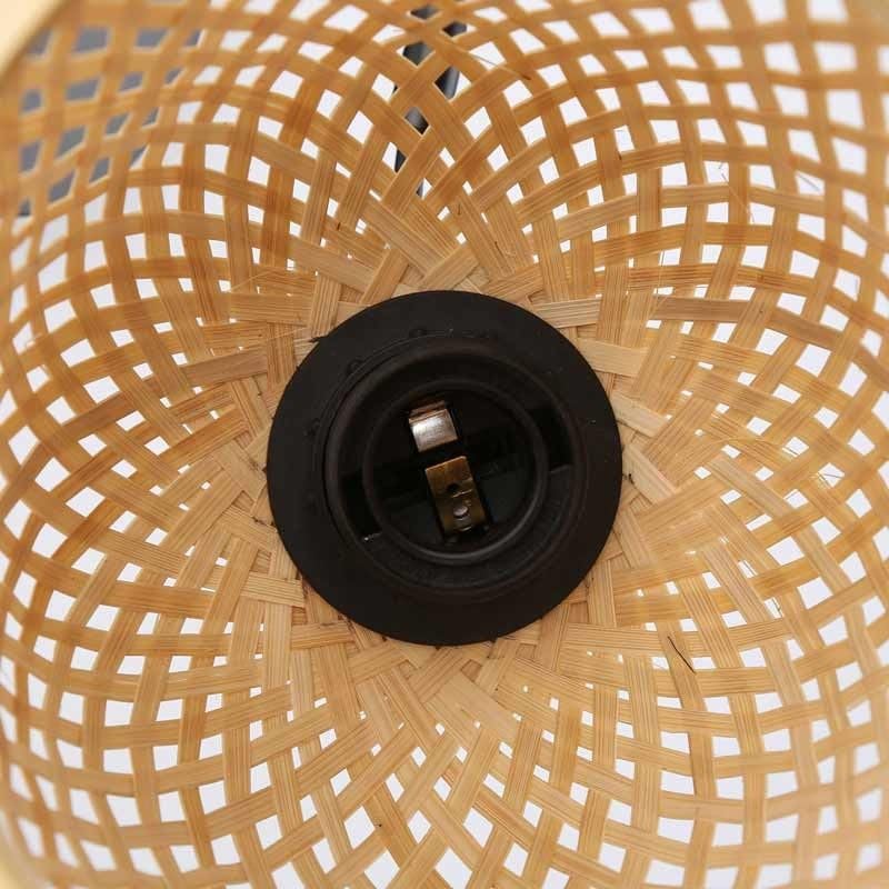Aplique de Pared de Ratán Frida con interruptor sin cables empotrados para lectura 7