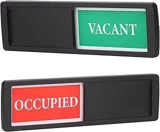 Vacant Occupied Sign,Privacy Sign for Home Office Hotles Hospital Conference Room,Slider Door sign (Tells Whether Room Vacant or Occupied)