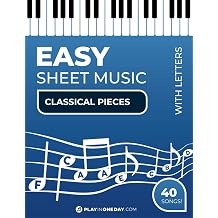 Easy Sheet Music with letters - Classical Pieces For piano