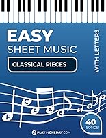 Vista 1 de Easy Sheet Music (with letters) - Classical Pieces For piano