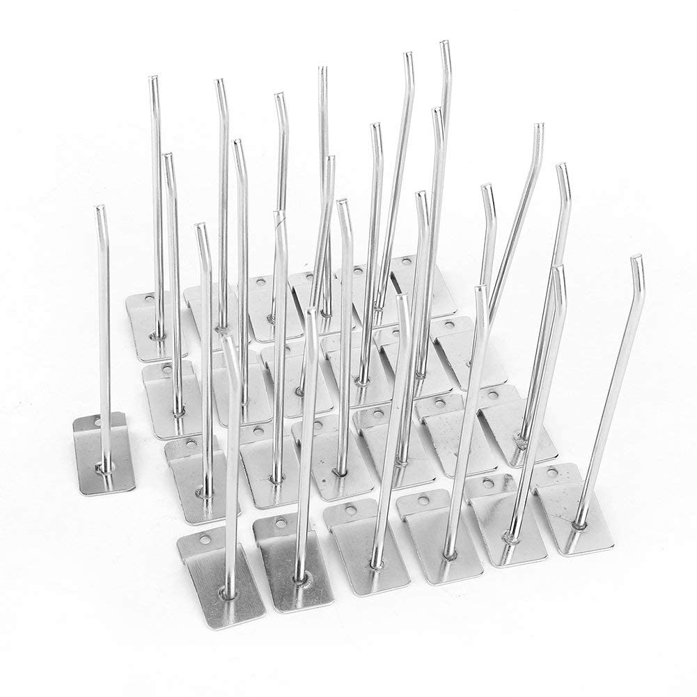 Wall Panel Hooks Set 25Pcs 15cm/6 Inch Slat Wall Panel Hooks Hanger