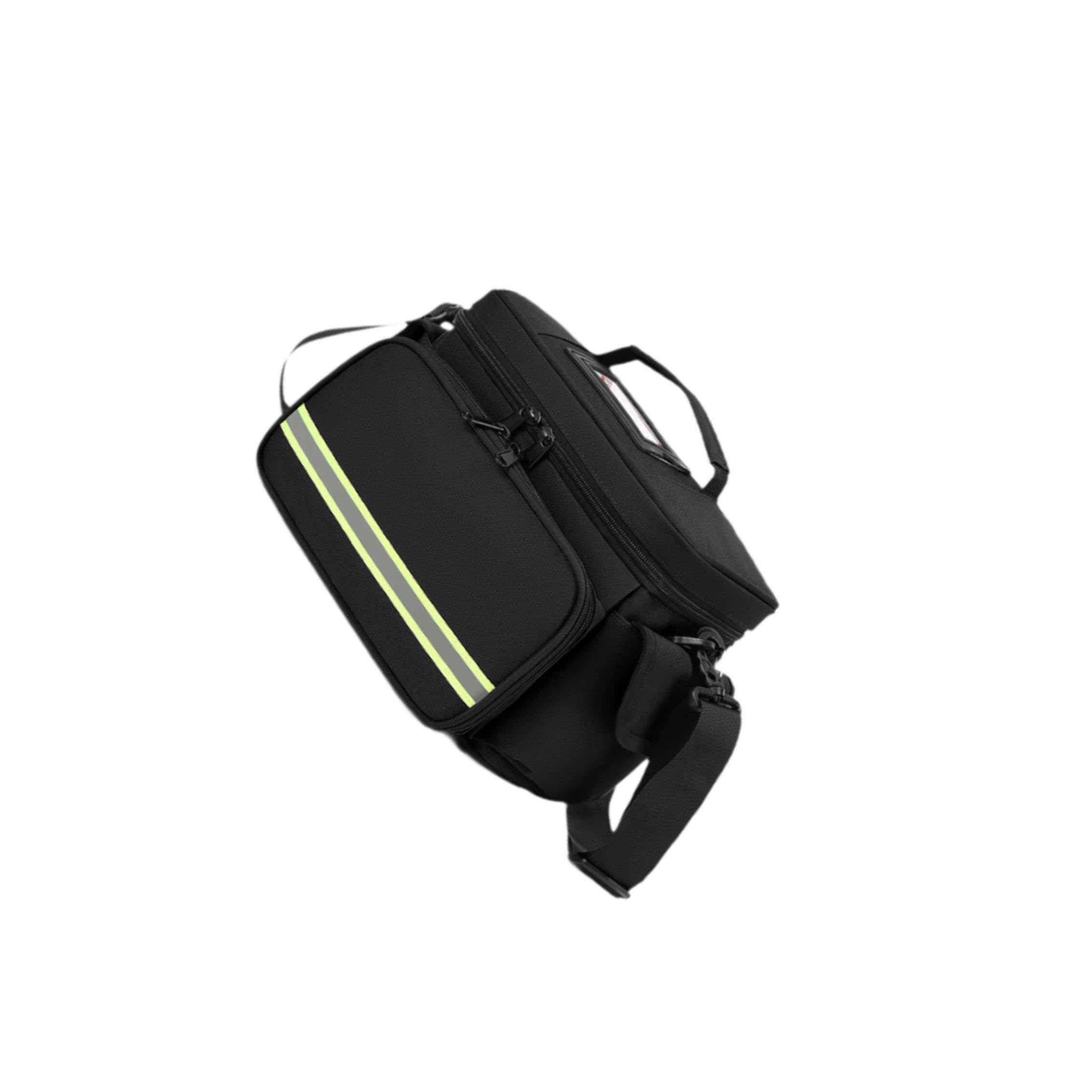 Scatola portaoggetti per il soccorso domestico con tasche, borsa portaoggetti vuota per il soccorso, organizer da viaggio con tracolla staccabile e custodia