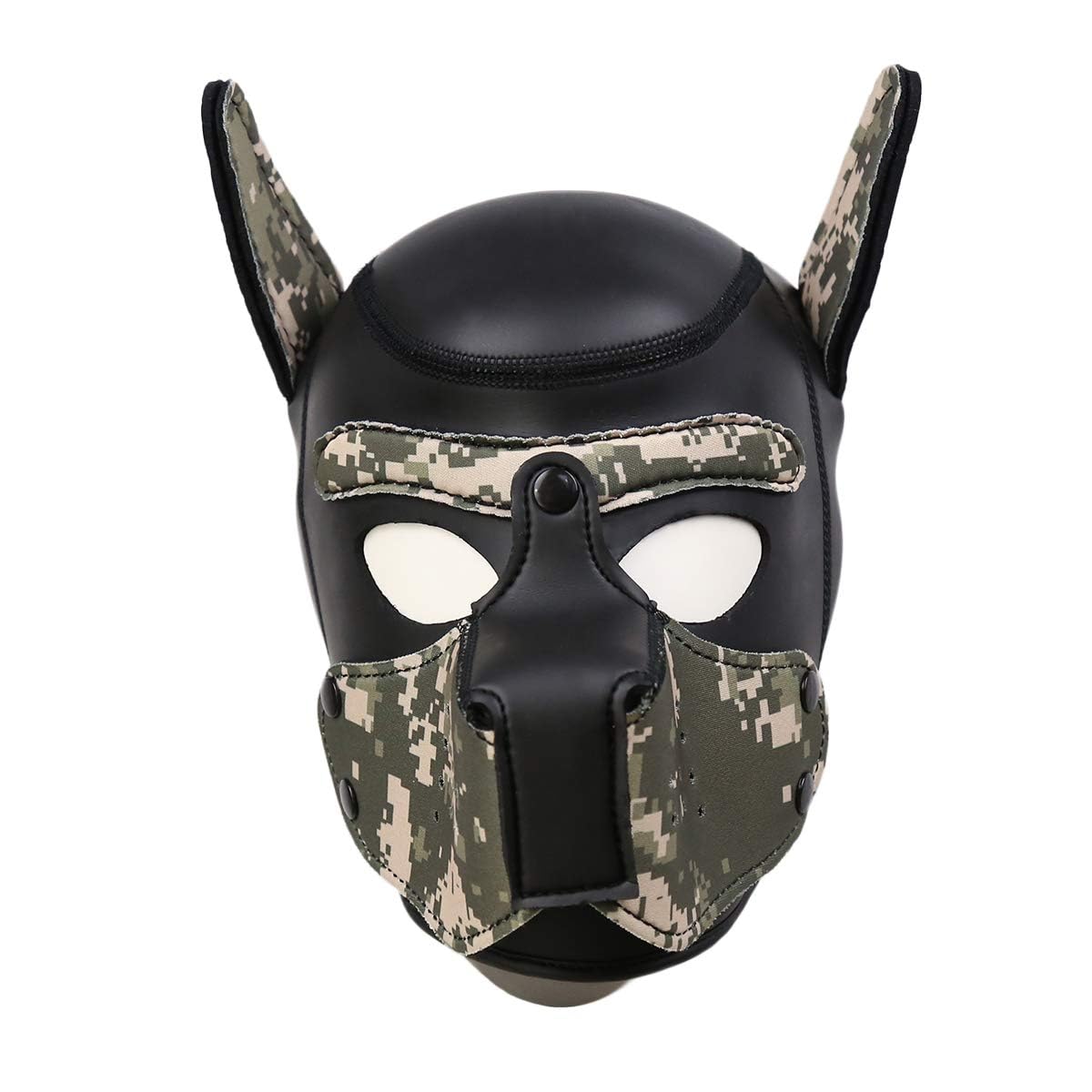 Puppy Hood Full Face Mask Animal Head Mask Costume for Halloween Party - Realistic Dog Head Masks for Dress Up Fun and Playful Costumes (Multi-colored)