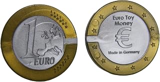 WISSNER® RE-Plastic 1 Euro Münzen (100 Stück) – Spielgeld