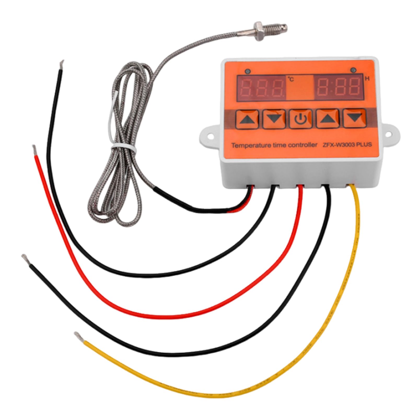 Buxuaaaa 12V Wall Mounted Digital Temperature Controllers Dc12v 24V Ac110-220V Led Temperature Controllers Heating Cooling Thermostat Digital Thermostat