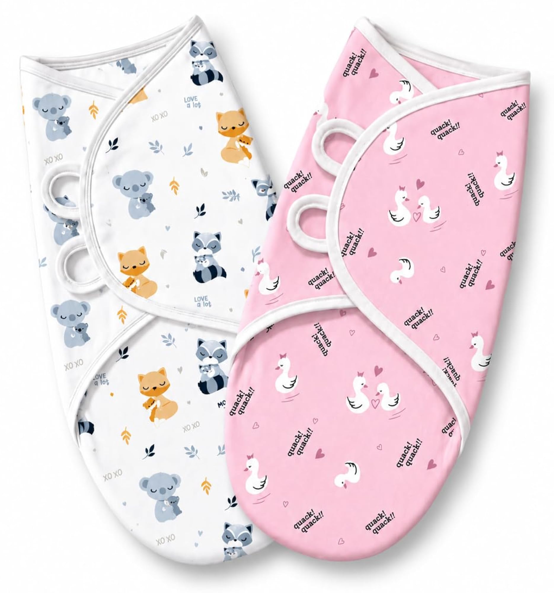 Baby Swaddle Wrap Adjustable Cotton Blanket Pack of 2