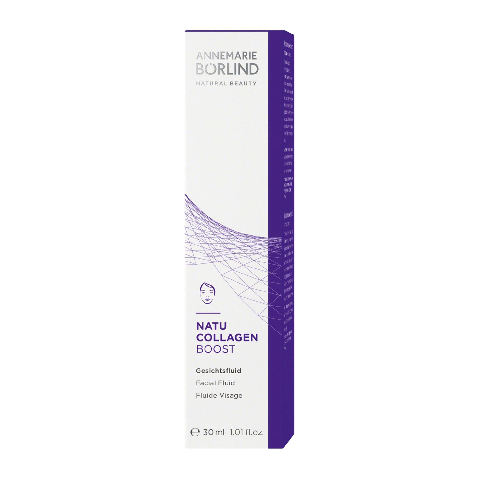 ANNEMARIE BÖRLIND NATUCOLLAGEN BOOST Gesichtsfluid 30ml | Feuchtigkeitsspendendes Gesichtsserum, Aktiviert Kollagenproduktion, Mildert Falten, Anti-Aging, Mit Veganem Kollagen