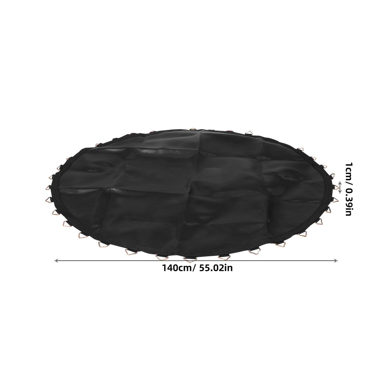 Tappetino rotondo per trampolino da 4,2 m, con 36 ganci a V resistenti, superficie elastica in rete per salto per fitness all'aperto, accessorio di riparazione versatile, sicuro e robusto