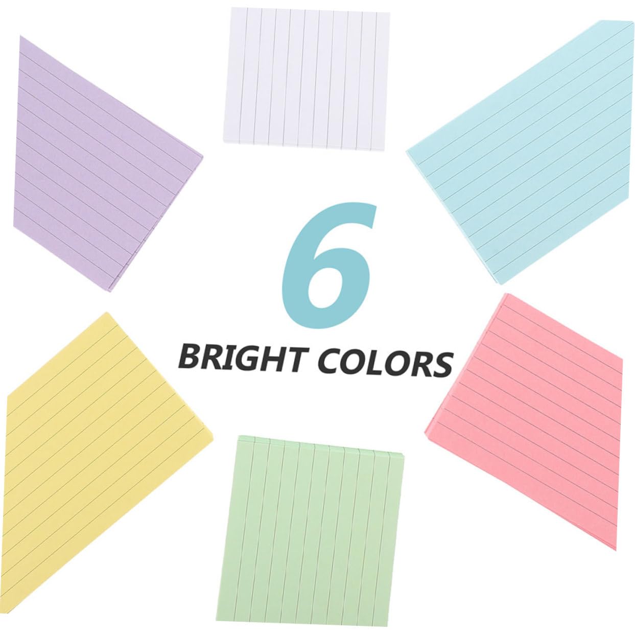 Cartes D’index Colorées 300 Feuilles en Papier pour Bureau