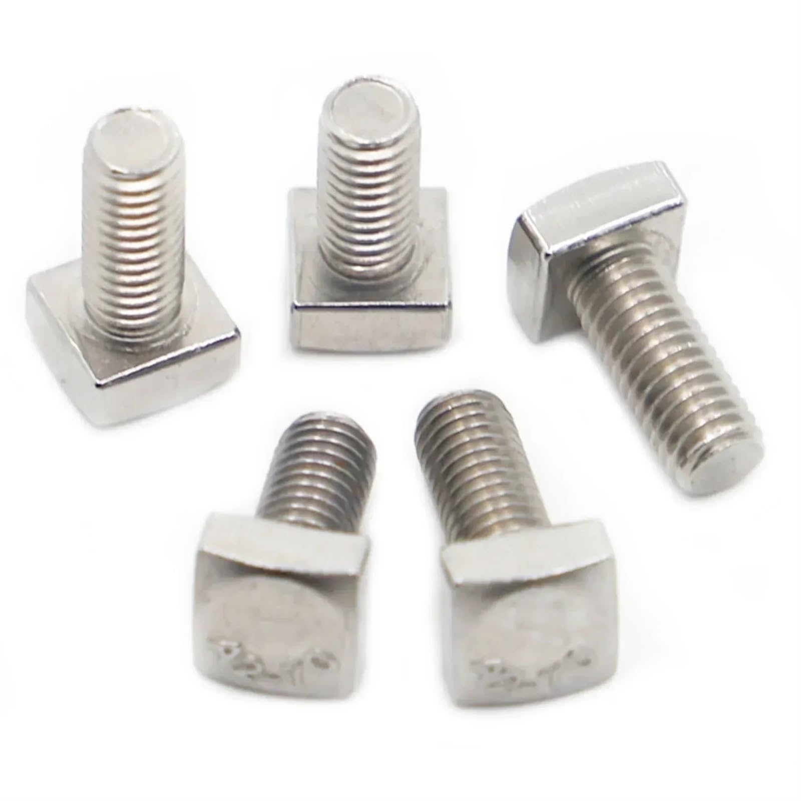 Pernos de cabeza de martillo M6 antiderrapantes para guías y perfiles de 20mm