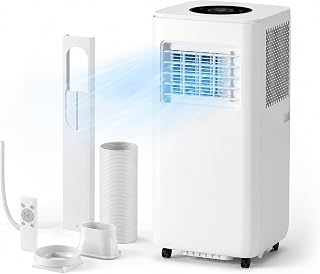 AETEREOS Climatiseur Mobile 13000 BTU, climatiseur 4 en 1 avec Refroidissement, déshumidification et Ventilation, Fonction...