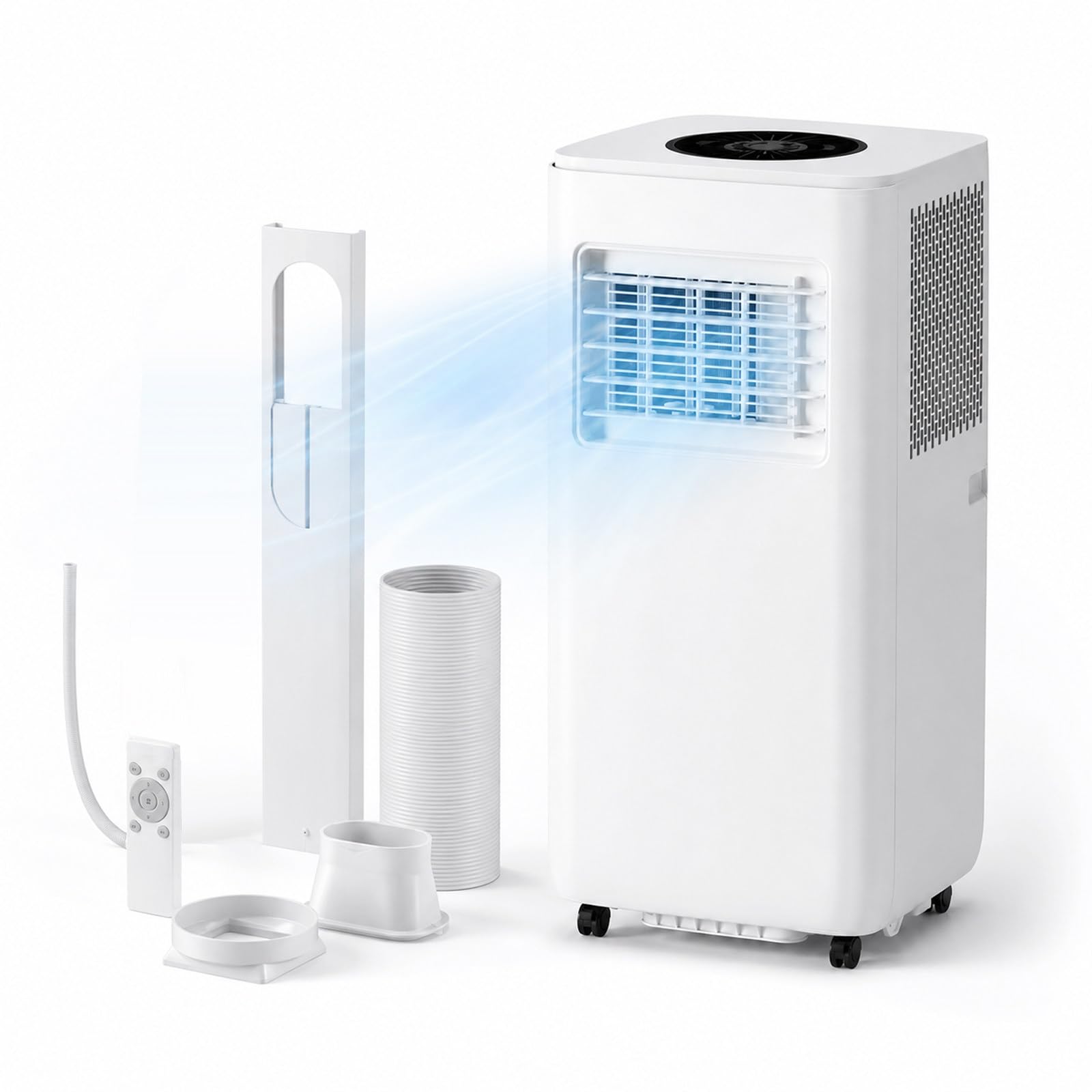 AETEREOS Portable Air Conditioner 13000 BTU Air Conditioning Unit, Portable AC with Quiet Cooling, Dehumidifier, Sleep Mode & Window Kit 4000W