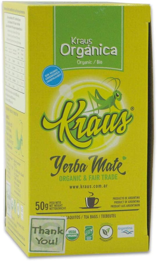 Organic Yerba Mate Kraus Teabags x 25