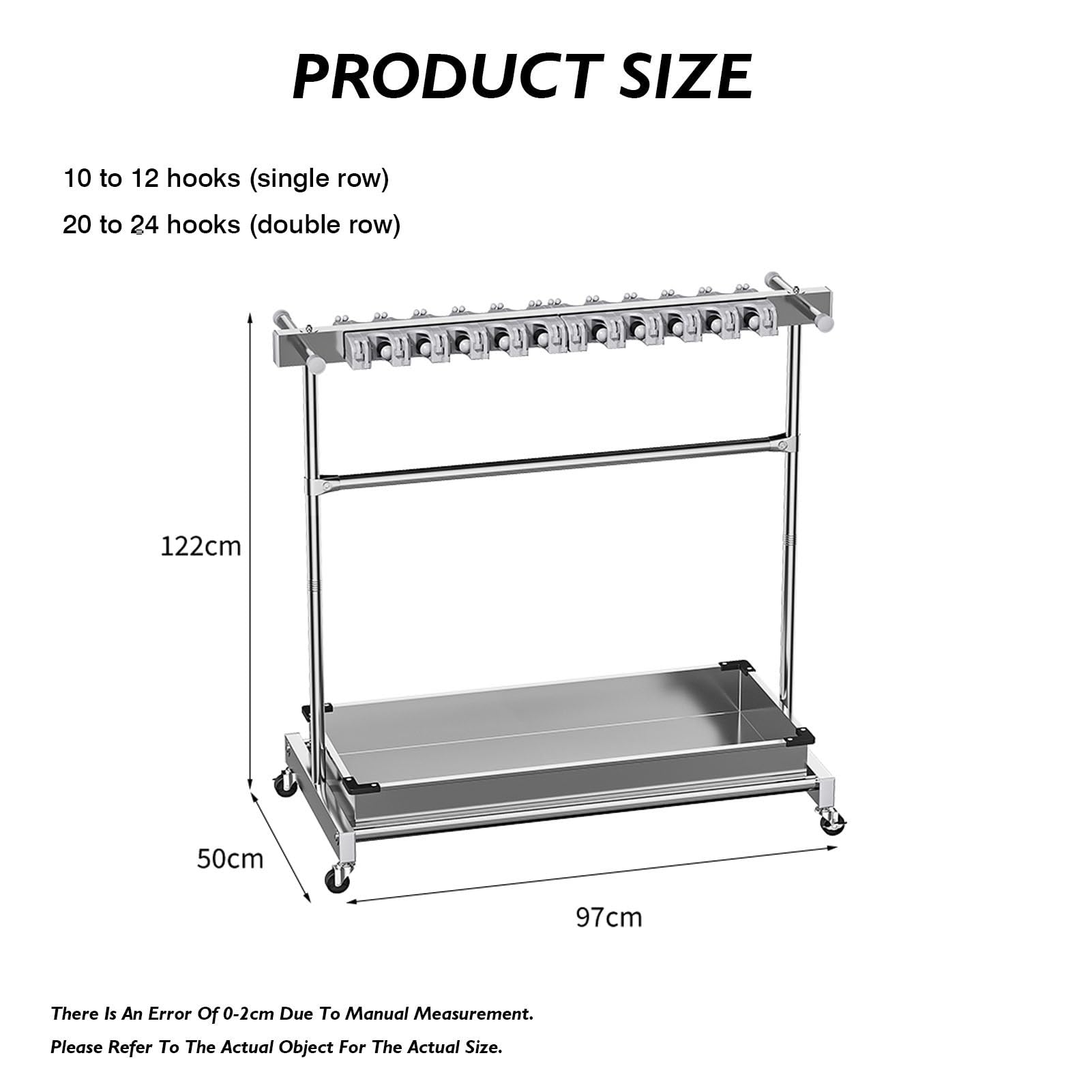 Soporte para Fregonas Y Escobas: Organizador Extraíble para Fregonas Mojadas con Bandeja Inferior. Solución De Almacenamiento Ideal para El Hogar, El Jardín, La Lavanderí