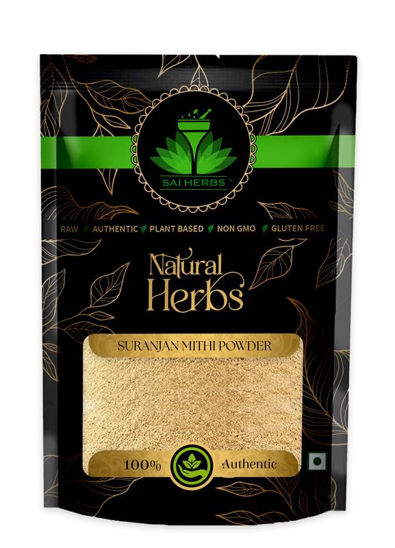 SAI HERBS Suranjaan Mithi Powder - Suranjan Sweet Powder - Colchicum Luleum Powder - Pure & Natural (100 Grams) (B09TYRXLNM) Amazon Price History, Amazon Price Tracker