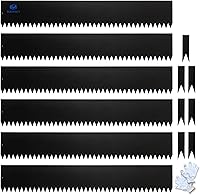 BLENNACY Galvanized Steel Landscape Edging 6-Pack 40"x6" Black - Bendable Hammer-In Garden Border w/ Gloves & Clips (20FT Total)