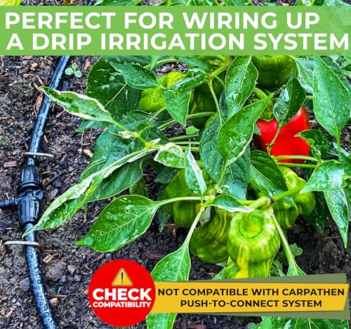 CARPATHEN Drip Irrigation Tubing - 200 ft Black Mainline - (5/16" ID - 7/16" OD) - PVC Water Line by CARPATHEN - Image 7