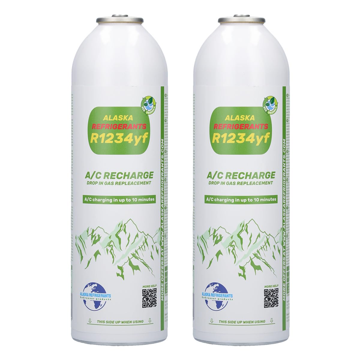 2 x Alaska Refrigerants R1234yf Ersatzkältemittel für Fahrzeuge