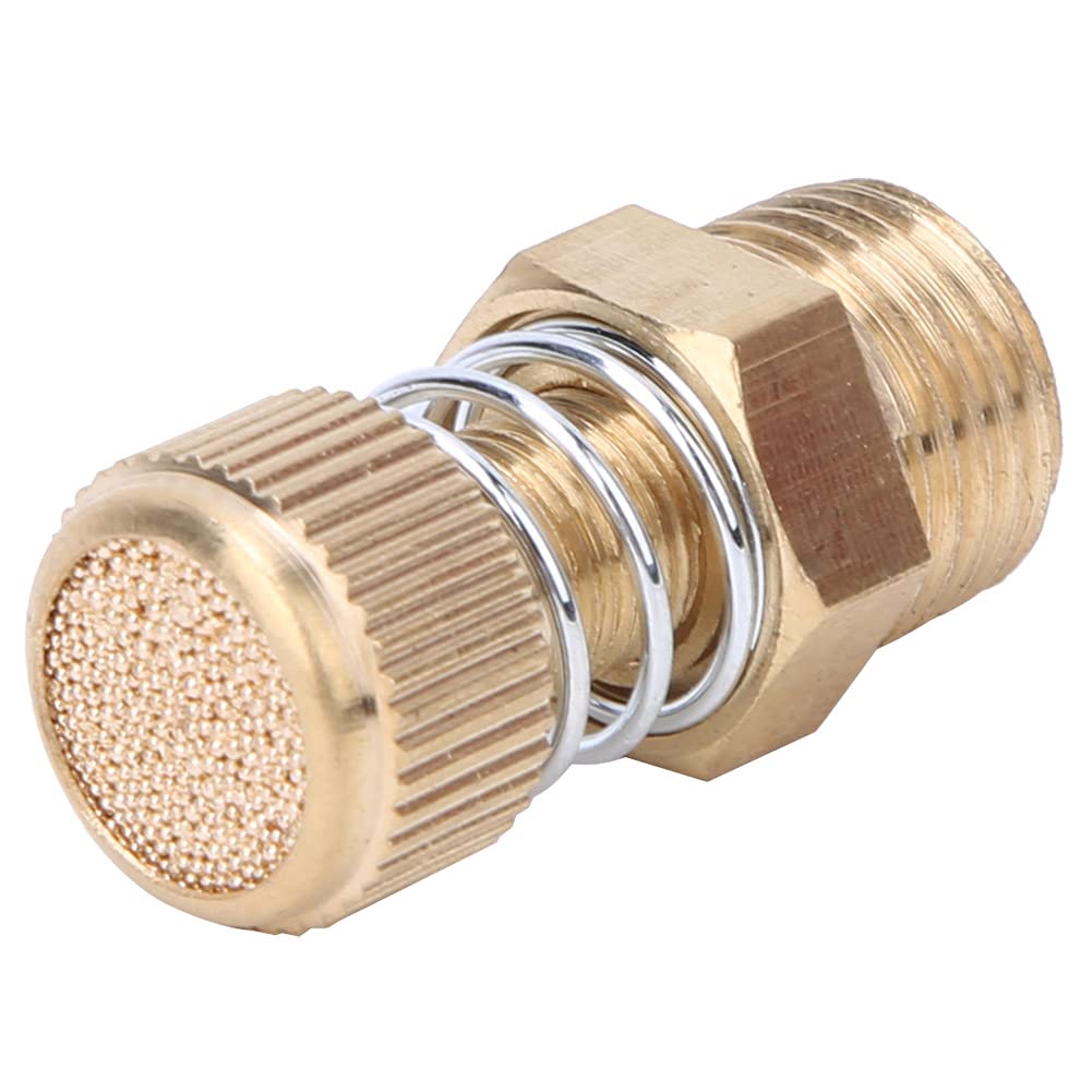 Silenziatore Pneumatico Filettato, Elettrovalvola Pneumatica in Ottone 10 Pezzi BSPT 1/4