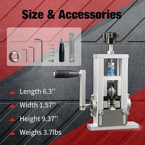 Miniatura 7 de Máquina peladora de cables, marco de aluminio duradero con diseño de resorte mejorado con una hoja de presión de acero blanco adicional, pelacables