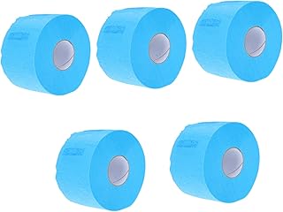5rollos Pañuelo De Papel Cuello Color Azul Para Peluquería Protección Del Cuello Suministros De Salón
