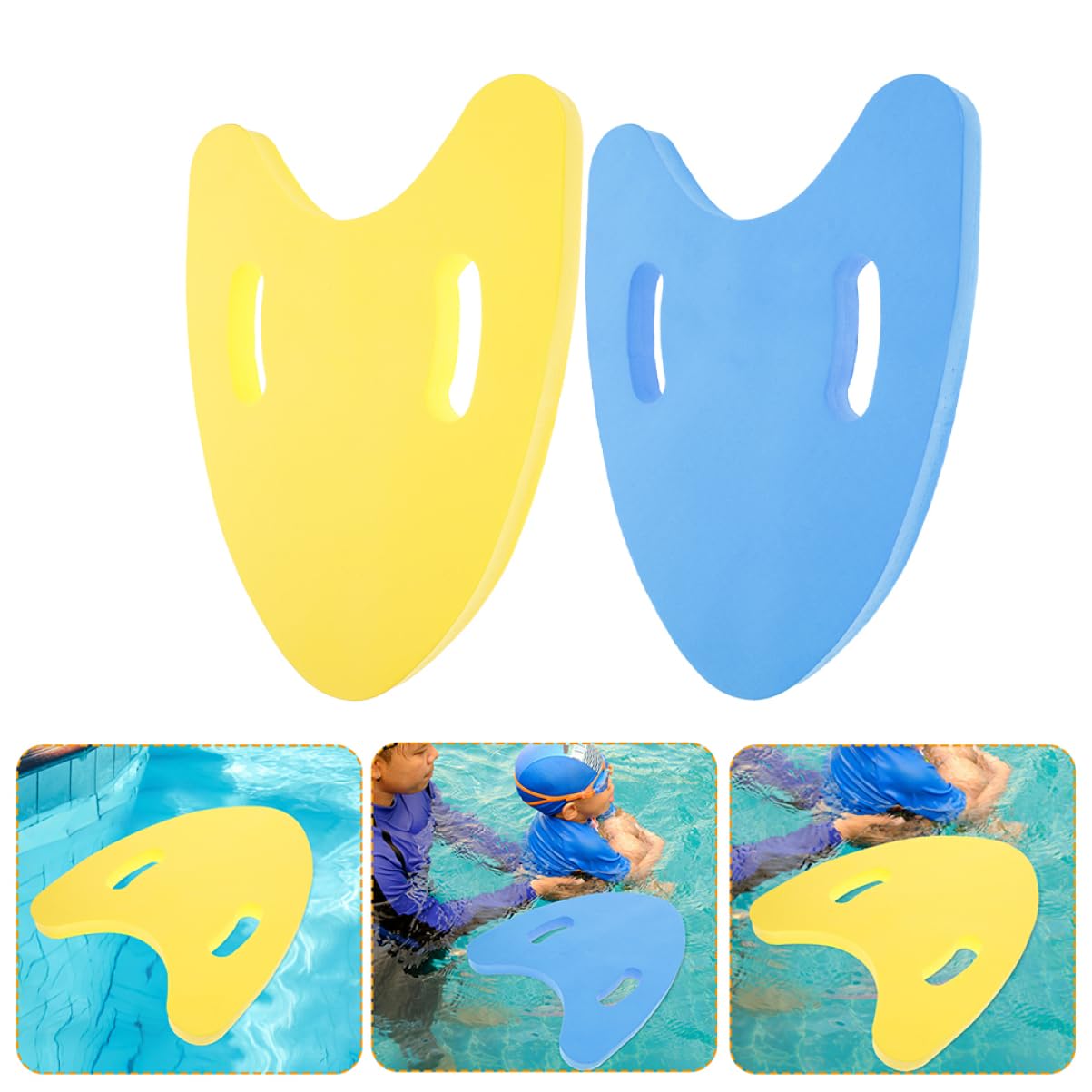 Balacoo 2Pcs Swim Training Float Board Durable Floating Tool for Beginners Pros for Swim Practice Physical Fitness Design Lightweight Water Resistant